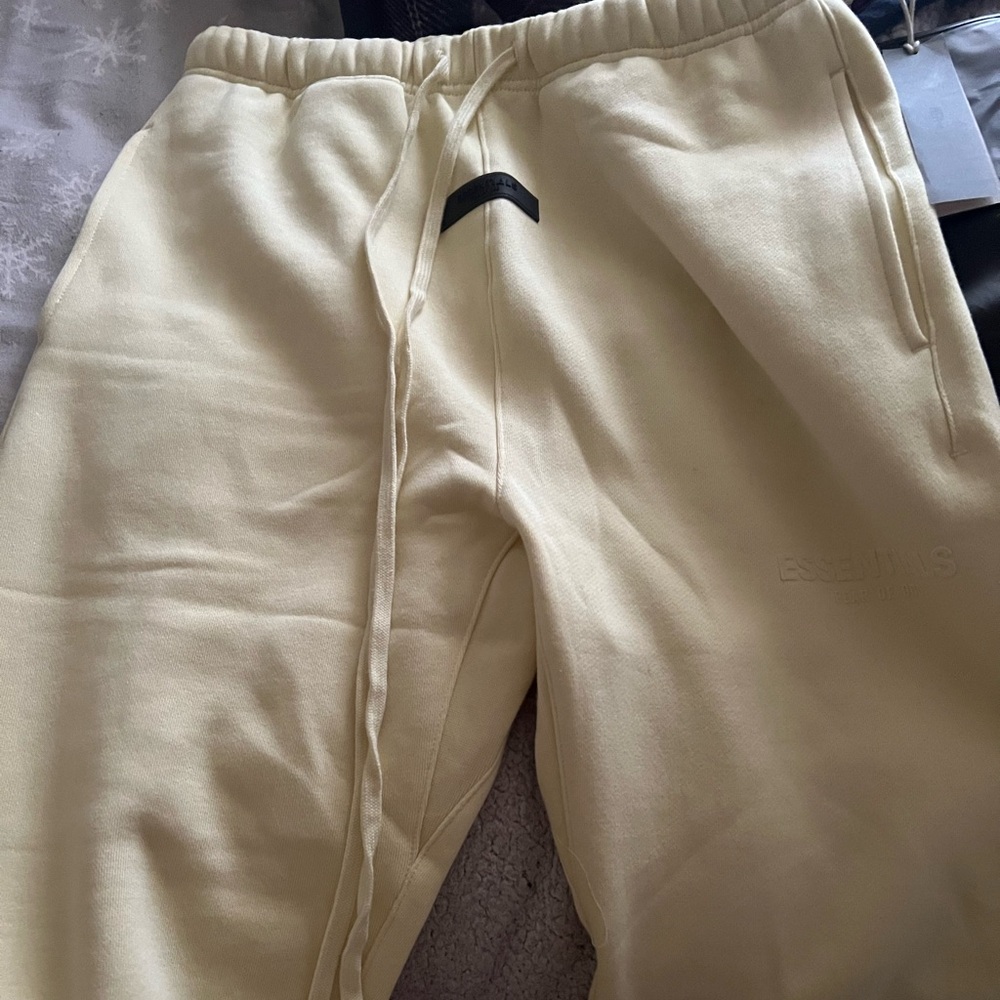 yellow essentials sweats